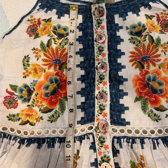 Farm Rio Off-White Delicate Garden Midi Dress - Picture 16 of 16